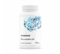 Гамма-аминомасляная кислота (ГАМК), PharmaGABA-250, Thorne, 60 капсул