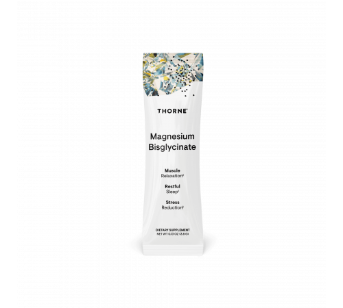 Бисглицинат магния в пакетиках, Magnesium Bisglycinate, 30 пакетиков, Thorne, 3.8 г