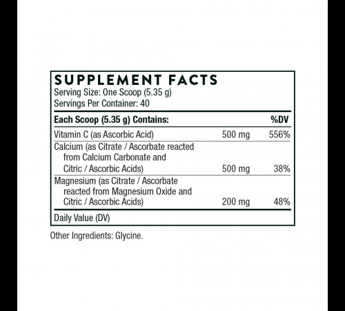 Цитрат кальция и магния, Cal-Mag Citrate + Vitamin C, Thorne, 214 г