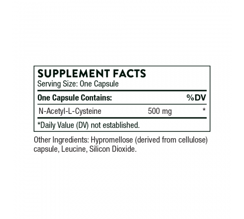 N-ацетилцистеин, NAC, Thorne Research, 90 капсул