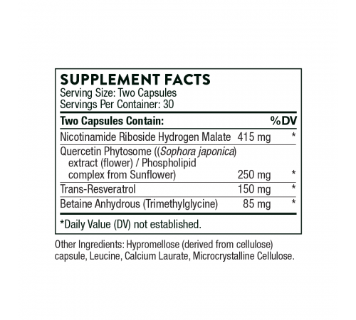 Ресверацель, ResveraCel®, Thorne, 60 капсул