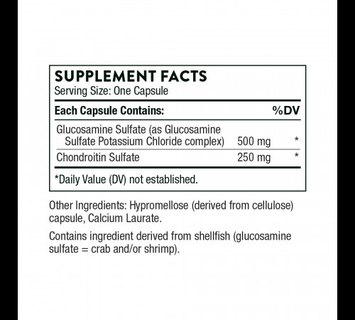 Глюкозамин Хондроитин, Glucosamine & Chondroitin, Thorne Research, 90 капсул