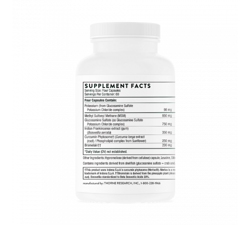 Формула для мышц и суставов, Joint Support Nutrients (AR-Encap), Thorne, 240 капсул