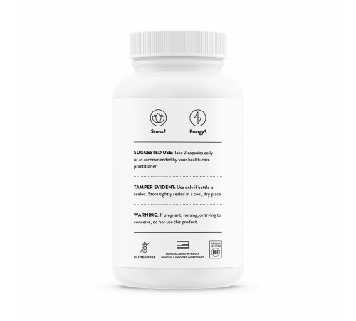 Комплекс женьшеня с горным чаем и львиной гривой, Ginseng Plus with Lion's Mane, Thorne, 60 caps