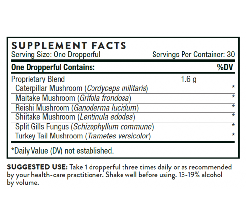Экстракт грибов, Myco-Immune, Thorne, 60 мл