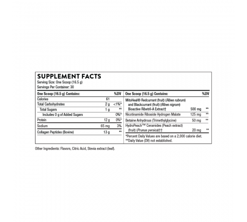 Коллаген плюс 17.5 унций, Collagen Plus 17.5 oz, Thorne, 495 г