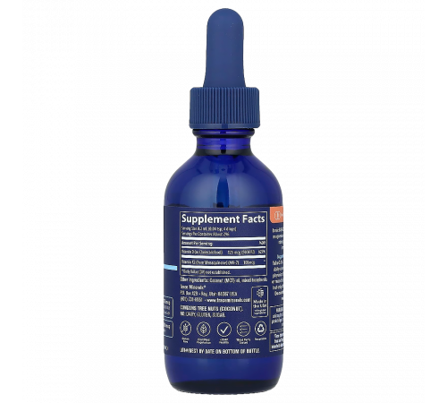 Ионный D3 + K2, Ionic D3+K2, 125 mcg D3 + 100 mcg MK-7, Trace Minerals, 59 ml