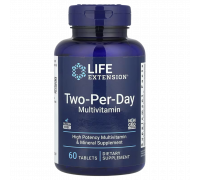 Мультивитаминный комплекс Two-Per-Day Multivitamin, Life Extension, 60 таблеток