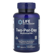 Мультивитаминный комплекс Two-Per-Day Multivitamin, Life Extension, 60 таблеток