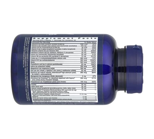 Мультивитаминный комплекс Two-Per-Day Multivitamin, Life Extension, 60 таблеток