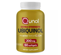 Убихинол, Extra Strength Ubiquinol, Qunol, 60 капсул