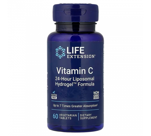 Витамин C, Life Extension Vitamin C, 60 растительных таблеток