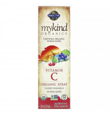Органический спрей с витамином С, вишня и мандарин, MyKind Organics, Garden of Life, 2 жидкие унции (58 мл.)