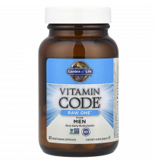 Мультивитамины для мужчин, Vitamin Code RAW One for Men, Garden of Life, 30 капсул
