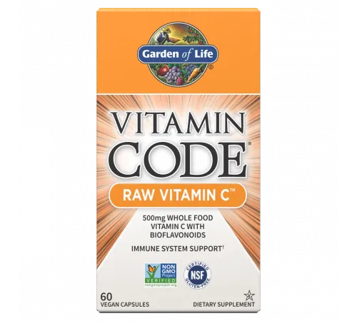Витамин C, Vitamin Code RAW Vitamin C, Garden of Life, 120 капсул