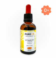 Витамин Д, Vitamin D3, PURE+S, 50 ml