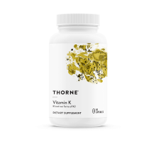 Витамин К, Vitamin K, Thorne Research, 60 капсул