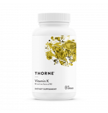 Витамин К, Vitamin K, Thorne, 60 капсул
