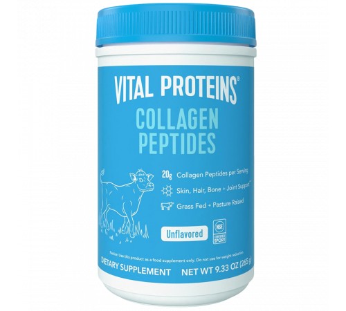 Пептиды коллагена без вкуса, Collagen Peptides, Unflavored, Vital Proteins, 265 г