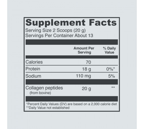 Пептиды коллагена без вкуса, Collagen Peptides, Unflavored, Vital Proteins, 265 г