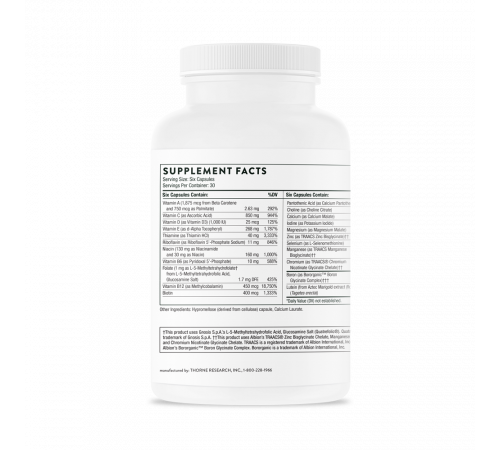 Комплекс витаминов для женщин 50+, Women’s Multi 50+, Thorne, 180 капсул