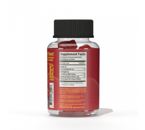 Жевательные конфеты с яблочным уксусом, Apple Cider Vinegar, Bubs Naturals, 60 жевательных конфет