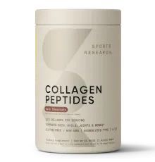 Коллаген "Тёмный шоколад", Collagen Peptides Dark Chocolate, Sports Research, 640 гр