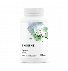 L-лизин, Lysine, Thorne, 60 капсул