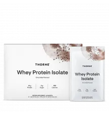 Изолят сывороточного протеина в пакетиках, Whey Protein Isolate, Chocolate, 14 пакетиков, Thorne, 30.2 г